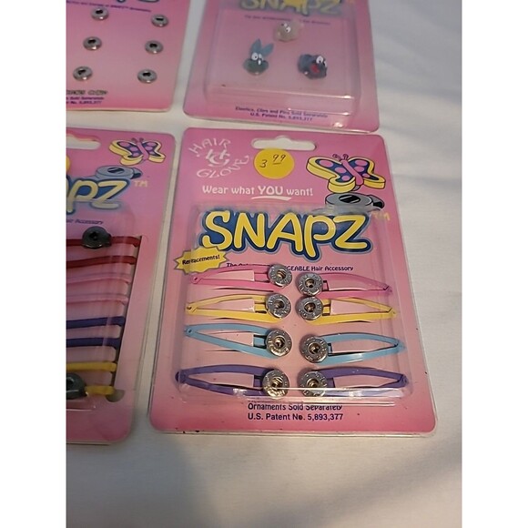 Lot Of 6 New SNAPZ  Vintage Swappable Snap in Hair Accessories Vintage Tom Jerry - Picture 12 of 14